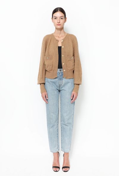 Chanel '90s Camel 'CC' Cardigan - 2 Chanel '90s Camel 'CC' Cardigan - 2