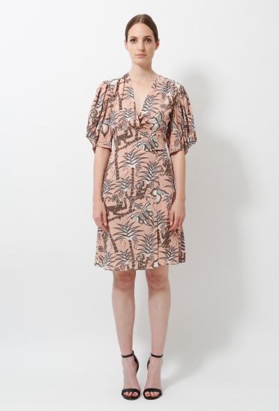                                         Silk Graphic Print Dress-1