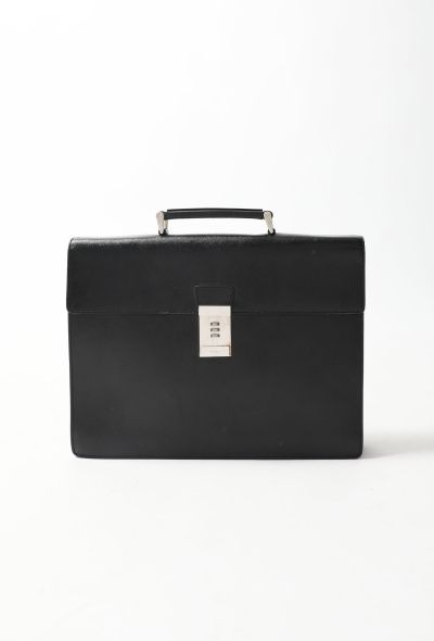 Prada Black Saffiano Briefcase - 1
