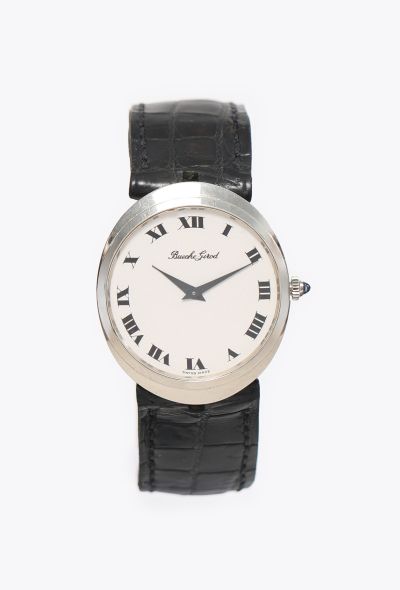 Bueche Girod RARE Vintage 18K White Gold Watch - 1