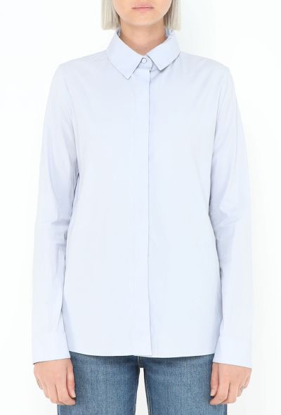 The Row Pale Blue Classic Cotton Shirt - 2