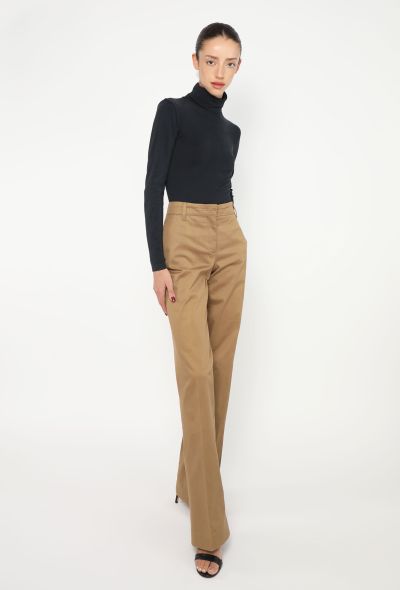 Prada Classic Gabardine Bootcut Trousers - 1 Prada Classic Gabardine Bootcut Trousers - 1