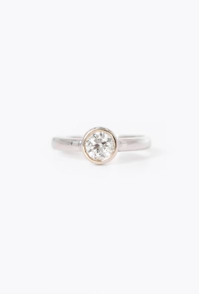 Vintage Fine Jewelry 18k White Gold & Diamond Ring - 1 Vintage Fine Jewelry 18k White Gold & Diamond Ring - 1