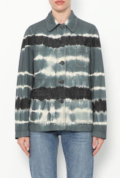 Dior S/S 2021 Tie Dye Denim Overshirt - 1 Dior S/S 2021 Tie Dye Denim Overshirt - 1