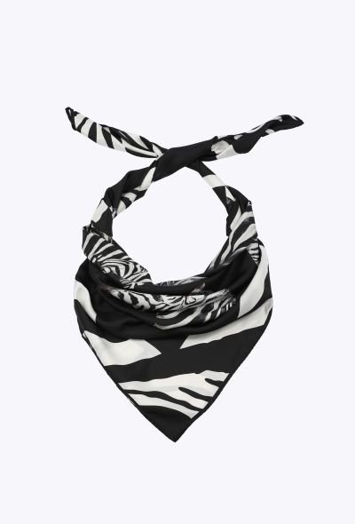Dolce & Gabbana Zebra Print Silk Twill Scarf, 2022 - 2
