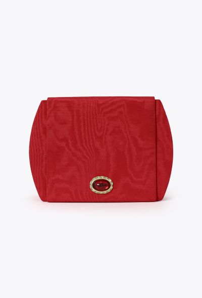 Saint Laurent '80 Couture Red Silk Clutch - 1 Saint Laurent '80 Couture Red Silk Clutch - 1