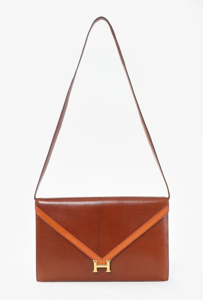 Hermès Rare '70s Bicolor Lydie Shoulder Bag - 1