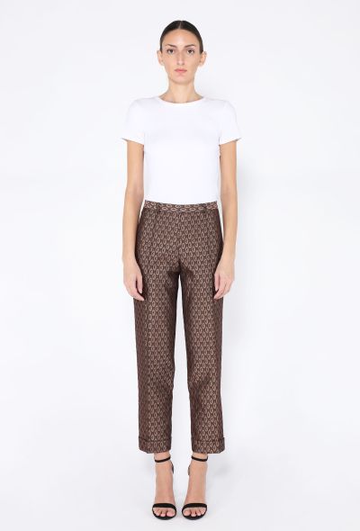 Romeo Gigli Paisley Jacquard Trousers, 1990s - 1