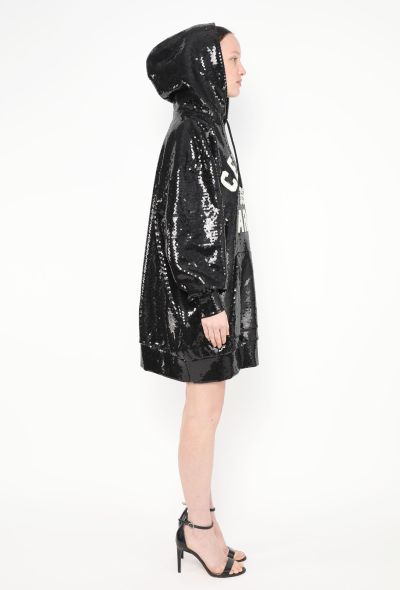 Céline 2022 Iridescent Sequin Varsity Hoodie - 2 Céline 2022 Iridescent Sequin Varsity Hoodie - 2