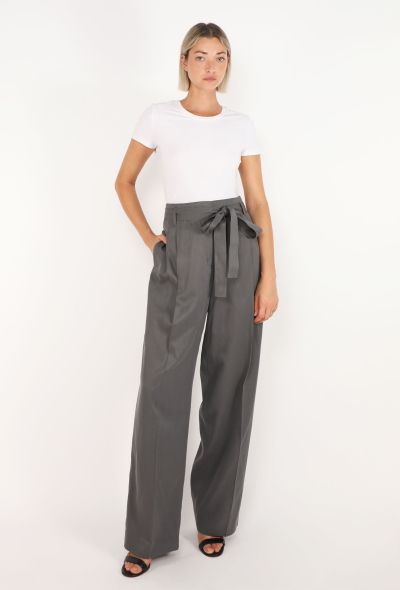 The Row Lonan Belted Silk Trousers, 2024 - 1