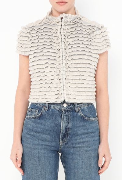 Alaïa Tiered Ruffled Bolero - 1 Alaïa Tiered Ruffled Bolero - 1