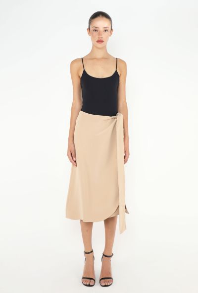 Céline Belted Silk Wrap Skirt - 1 Céline Belted Silk Wrap Skirt - 1