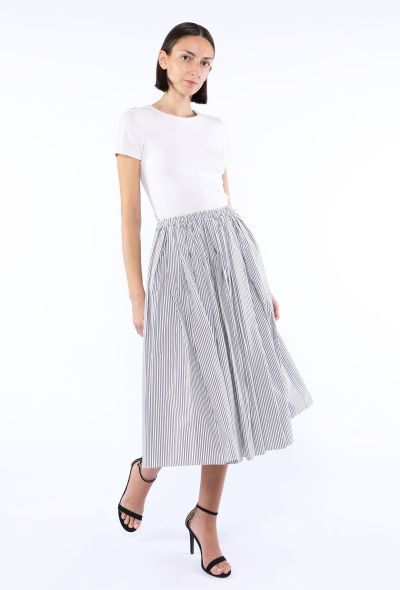 Prada Striped Poplin Skirt, 2021 - 2