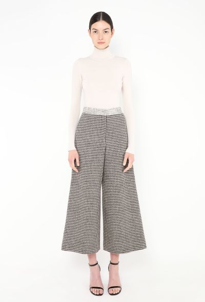 Chanel F/W 2015 Iridescent Houndstooth Trousers - 1 Chanel F/W 2015 Iridescent Houndstooth Trousers - 1