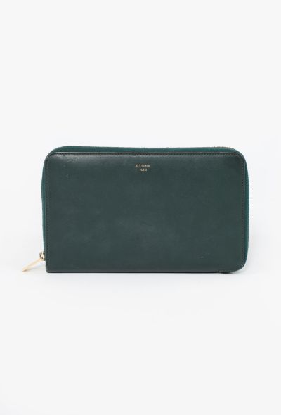 Céline Green Smooth Leather Wallet - 1