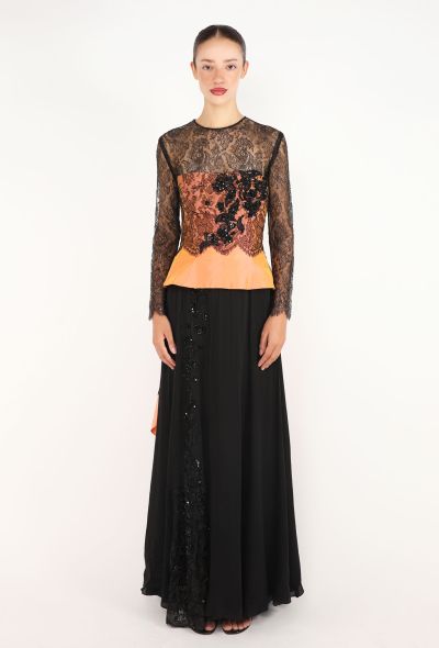Christian Lacroix Couture Chantilly Embellished Gown, 1995 - 1