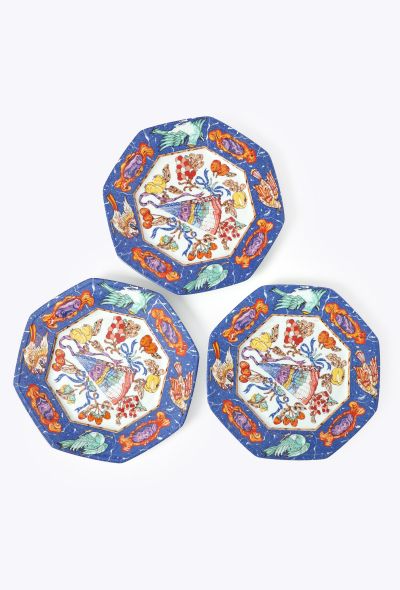 Hermès Vintage 'Pierres d'Orient et d'Occident' 3-piece Plate Set - 1