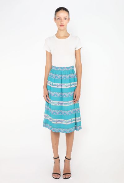 Emilio Pucci '70s Abstract Georgette Skirt - 1 Emilio Pucci '70s Abstract Georgette Skirt - 1