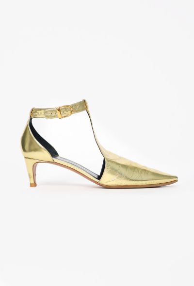 Céline Metallic Leather Pumps, F/W 2017 - 1