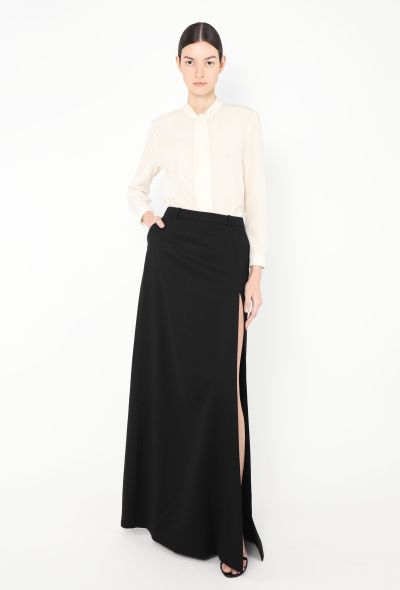 Saint Laurent 2022 Maxi Slit Skirt - 2