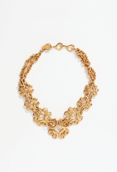                                        '90s Arabesque Chainlink Necklace -1