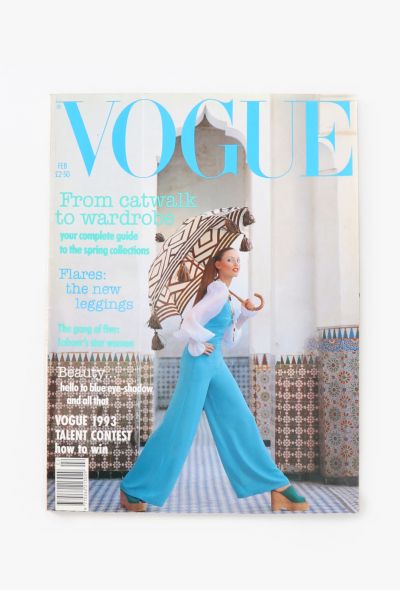 VOGUE UK 1993 Nadja Auermann Cover Issue - 1 VOGUE UK 1993 Nadja Auermann Cover Issue - 1