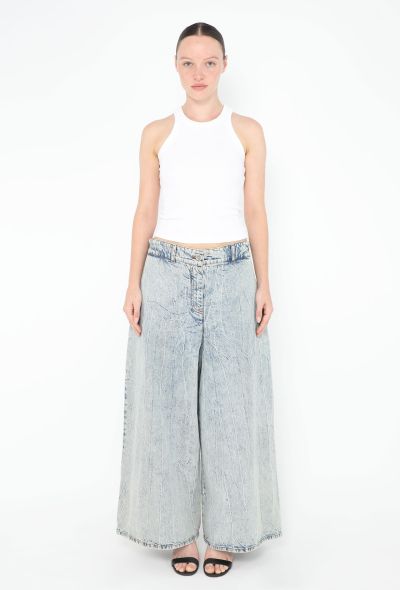 Chanel 2019 Washed Wide-Leg Jeans - 1