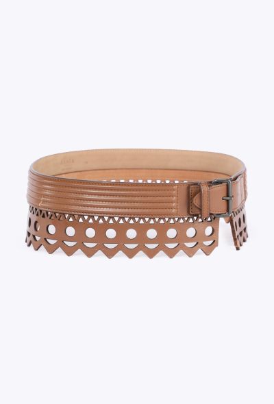 Alaïa Vienne Laser-Cut Corset Belt - 2