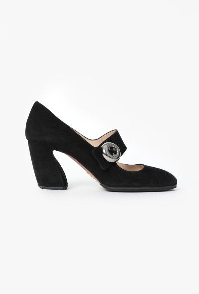 Prada F/W 2011 Mary Jane Suede Pumps - 1