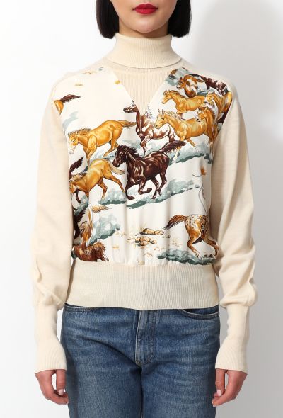                                         '70s 'Les Mustangs' Silk Sweater-1