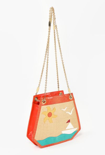 Bottega Veneta '80s Limited Edition Leather and Raffia Bag - 2