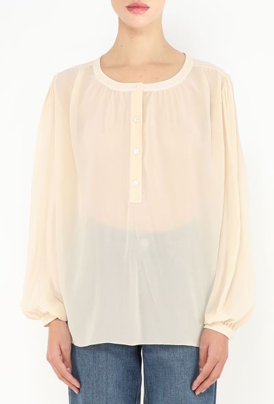Céline 2024 Silk Georgette Blouse - 1