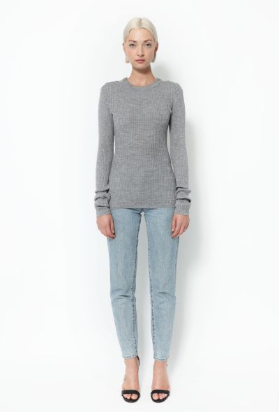 Chanel Ribbed Cashmere Knit Top - 2
