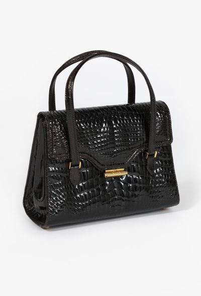 Gucci Vintage Crocodile Leather Bag - 2