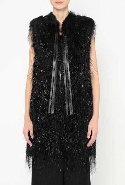 Saint Laurent F/W 2015 Iridescent Fur Vest - 2 Saint Laurent F/W 2015 Iridescent Fur Vest - 2