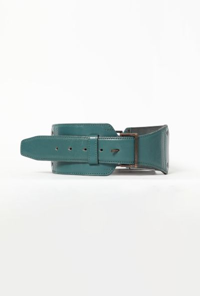                                         Vintage Leather Corset Belt -1