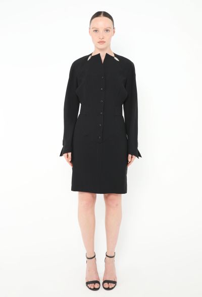 Thierry Mugler Late '80s Spearhead Belted Dress - 1
