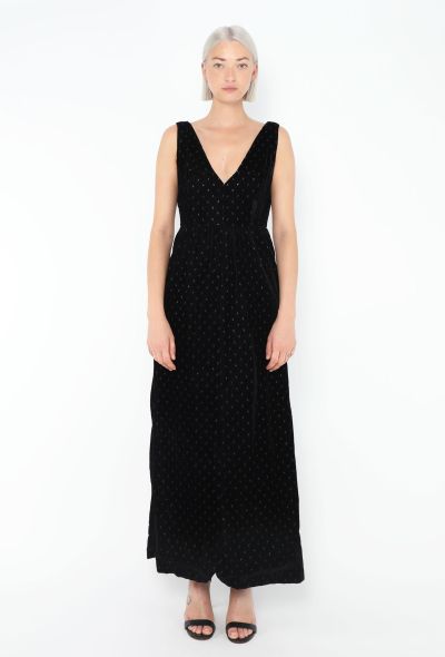 Courrèges 1960s Velvet Lamé Dress - 1 Courrèges 1960s Velvet Lamé Dress - 1