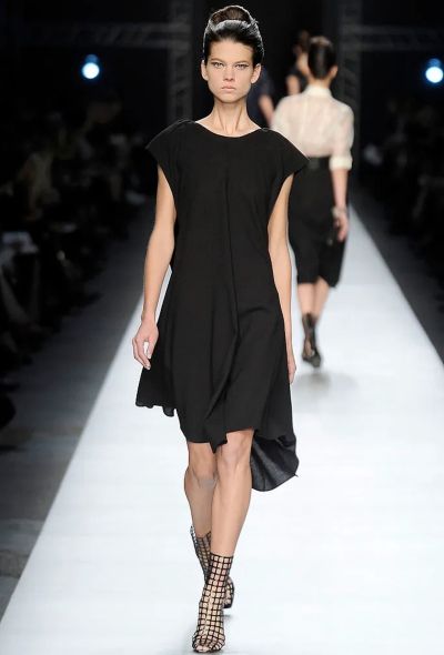 Saint Laurent S/S 2009 Backless Wool Crêpe Dress - 2