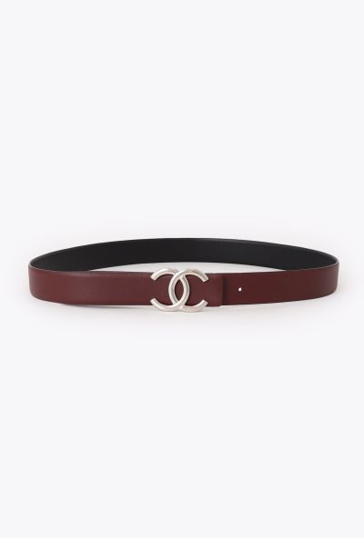 Chanel 2022 Reversible Calfskin 'CC' Belt - 2