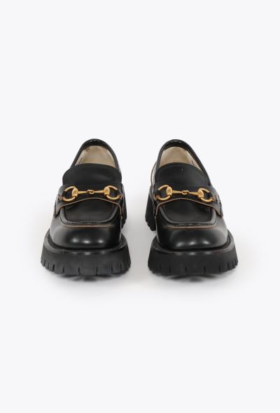 Gucci Embroidered Horsebit Platform Loafers - 2