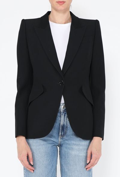 Alexander McQueen Leaf Crêpe Tailored Blazer, 2022 - 1