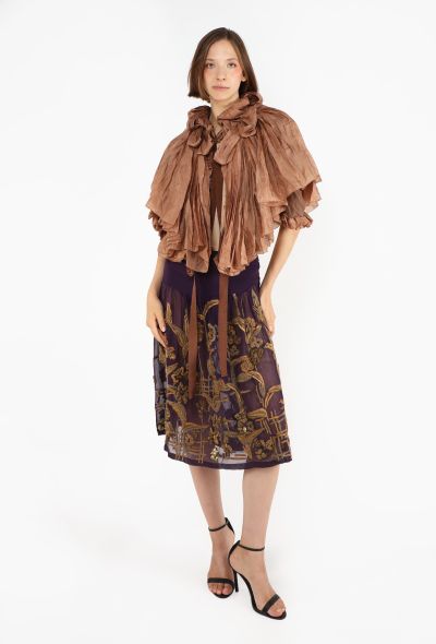 Dries Van Noten Embroidered Silk Skirt, 2006 - 2