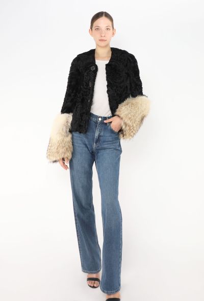 Revillon '90s Astrakhan Coyote Fur Jacket - 1