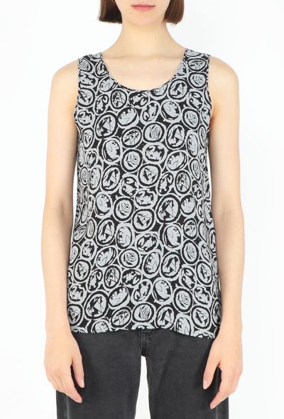 Chanel Late '80s Emblem Silk Blouse - 1