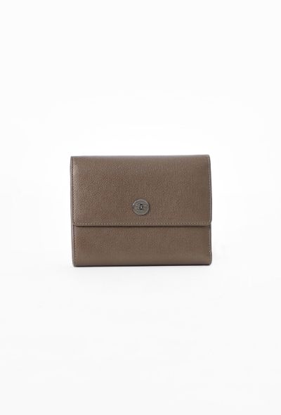 Chanel Bronze Metallic Flap Wallet - 1
