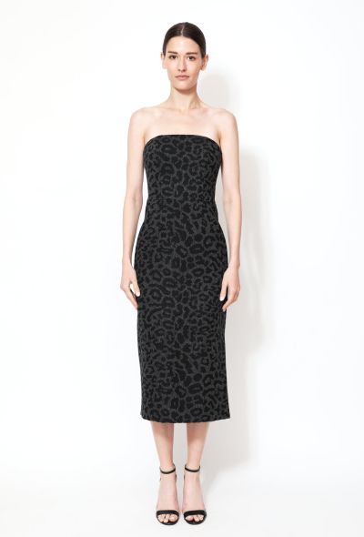                                         F/W 2020 Leopard Print Bustier Dress-1