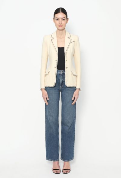 Chanel 2010 Lamé Trim Bouclé Jacket - 2