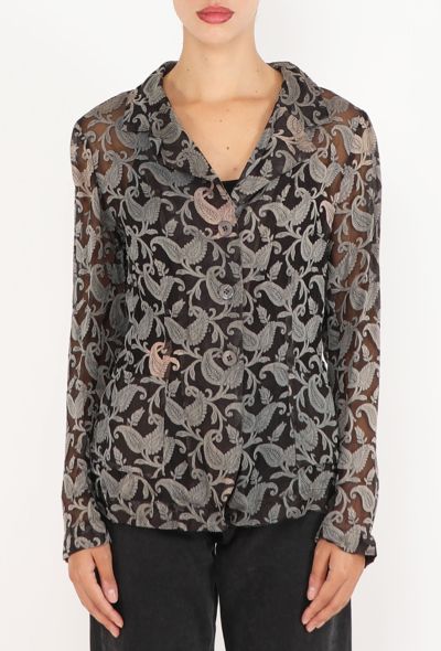 Dries Van Noten Brocade Paisley Tunic, Late 1990s - 1