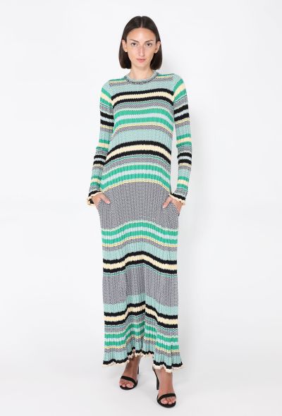 Céline Ribbed Chevron Knit Dress, Resort 2015 - 1